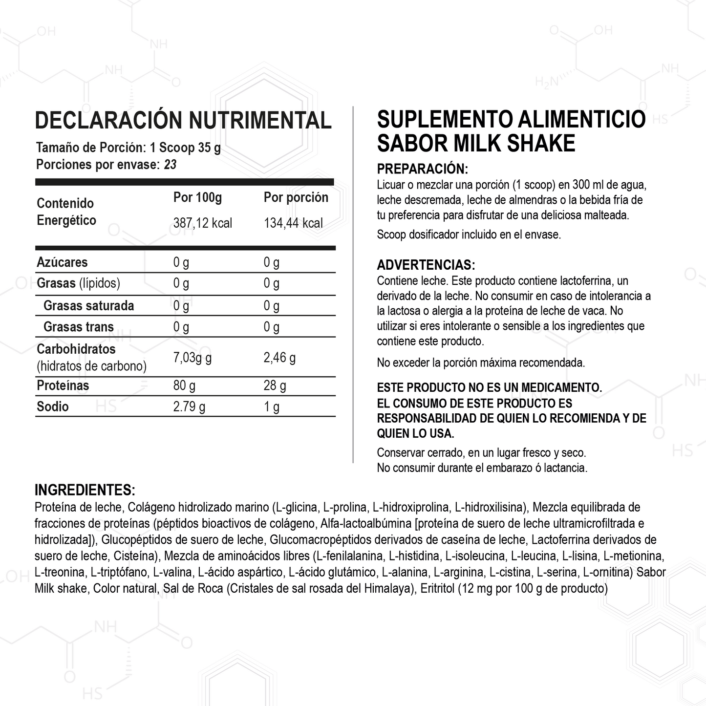 G Vive ON Milk Shake Plata
