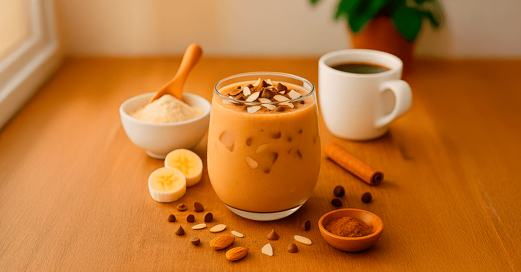 Licuado ON de proteína, café y colágeno