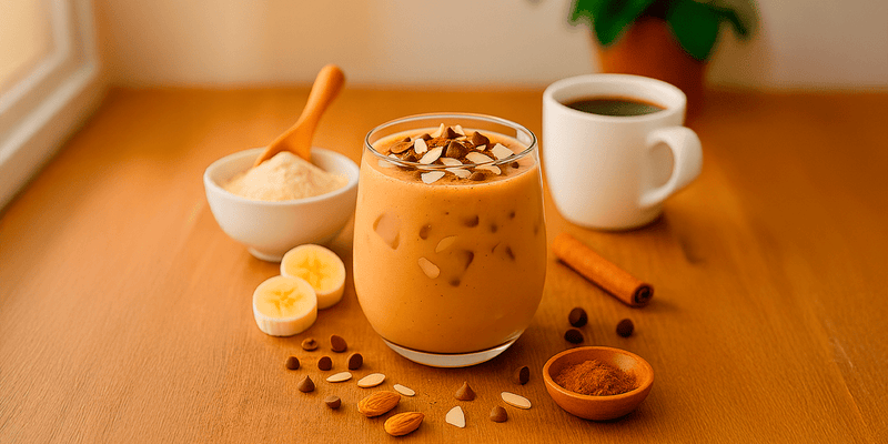 Licuado ON de proteína, café y colágeno