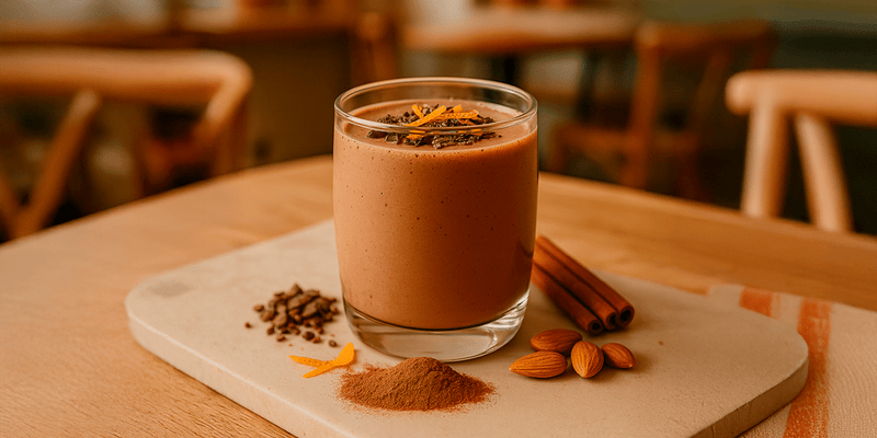 Proteína con cacao y canela: receta funcional